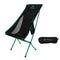 FE Active Camping Folding Chair - Extra Long Portable Compact Folding Beach Chair w/Headrest for More Comfort. Full Aluminum Joints for Hiking, Outdoors, Backpacking, Travel | Designed in California