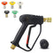 DERASL High Pressure Washer Gun M22 14 mm Car Wash Gun Spray Fitting Nozzle Tip 5 pcs 4000 PSI Hot and Cold Water Replacement for Car Cleaning.