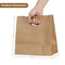 Packware Kraft Paper Tote Bags - Die Cut Handles, Flexicore Materials, Rectangular Shape, Disposable Party Favor, Grocery, Shopping & Food Carry Bags for Home & Commercial Uses - Brown (Pack of 100)