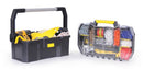 STANLEY Toolbox Tote Plus Storage Organiser, Heavy Duty Metal Latch, Removable Dividers, 19 Inch, STST1-70317