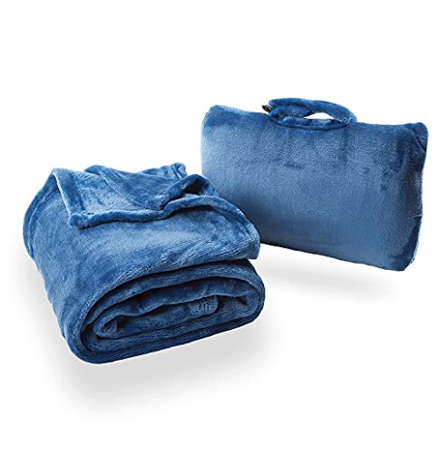 Cabeau Fold 'n Go Travel Blanket - Royal