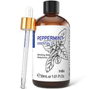 HIQILI Peppermint Essential Oil 1 Fl Oz, 100% Pure Undiluted Peppermint Oil for Spray, Diffuser, Soap, Shampoo, Roll On, Freshener - 30ml