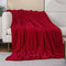 JIAHANNHA Fleece Blanket King Size Red 108 by 90 Inches Blankets for Couch Sofa Bed 280GSM,Super Soft Cozy and Luxury Bed Blanket for All Season