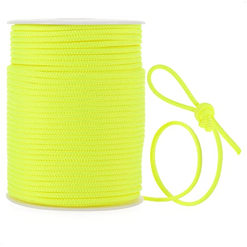COM-FOUR® Paracord Cord Diameter 4 mm, 100 m - Rope with 6 Core Strands for Boat, Camping, Outdoor - Nylon Rope with 250 kg Load Capacity - Tent Rope, Guy Rope, All-Purpose Rope