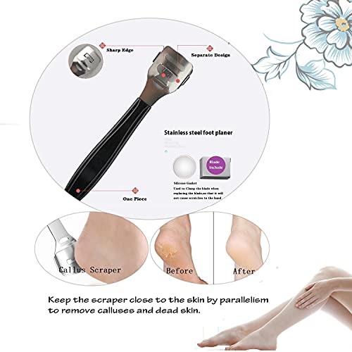 CAREHOOD Foot File Callus Remover - Multi Purpose 4 in 1 Feet Pedicure  Tools with Foot Scrubber, Pumice Stone, Foot Rasp and Sand Paper for Home  Foot