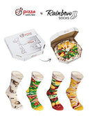 PIZZA SOCKS BOX 4 pairs MIX Hawaii Italian Vege Cotton Socks XL Made In EU