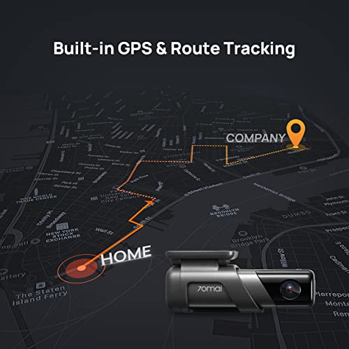 M500 DashCam, 1944P Resolution, GPS, Extended ADAS, Voice Control, 170° Wide Angle, eMMC Storage, Driving Data Overlay, Wi-Fi, App Control, Optional Parking Monitoring & TPMS (64GB)