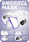 CAPAS Snorkel Mask Fins Set, Travel Size Snorkeling Gear for Adults with Short Adjustable Swim Fins, High Resistant Scuba Diving Mask and Dry Top Snorkel, Come with a Carrying Bag
