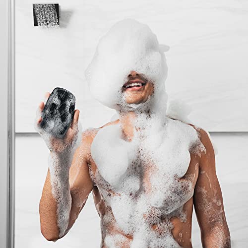 MANSCAPED™ The Body Buffer Premium Silicone Scrubber for Nourishing, Cleaning & Exfoliating Your Skin - Lather Boosting Bristles with Ergonomic No-Slip Handle, Long-Lasting & Easy to Clean (1-Pack)