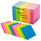 ZCZN 6 Bright Colour Sticky Notes, 76 x 76 mm, 100 Sheets/Pad, Sticky Issue is Improved, 12 Pads