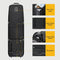 GoHimal Golf Travel Bag with Anti-Impact Support Cover, 900D Heavy Duty Oxford Fabric Golf Travel Case for Airlines with Wheels