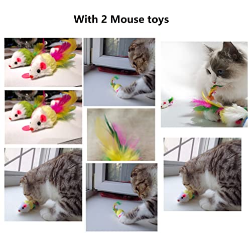Cat Laser Pointer Toy, Proxima Direct Upgraded 5-in-1 Indoor Interactive Kitten Cat Toy, USB Rechargeable LED Light Pointer, Toy for Cat Dog Chasing Play and Training Exercise (Silver)