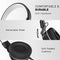 Rockpapa 952 Stereo Foldable Headphones On Ear, Adjustable Headband, Over Ear Headphones with Microphone for Kids Childrens Adults, Tablet Computer Mobile CD/DVD MP3/4（Black White