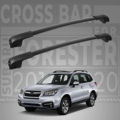 BougeRV Car Roof Rack Cross Bars for 2014-2023 Subaru Forester with Lock, Aluminum Cross Bar for Rooftop Cargo Carrier Luggage Kayak Canoe Bike Snowboard