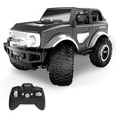 DEERC DE49 RC Cars Remote Control Car, 160 Mins Play SUV Cars Toys,2.4Ghz 1:18 Scale All-Terrain Monster Trucks with LED Headlights, Auto Demo Mode Off-Road Jeep Crawler Gifts for Boys Girls Kids,Grey