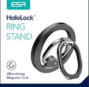 ESR Magnetic Phone Ring Holder, HaloLock Stand Designed for MagSafe, Magnetic Ring Holder with Adjustable Kickstand, Magnetic Phone Grip, Magnetic Accessories for iPhone 15/14/13/12 Series, Black