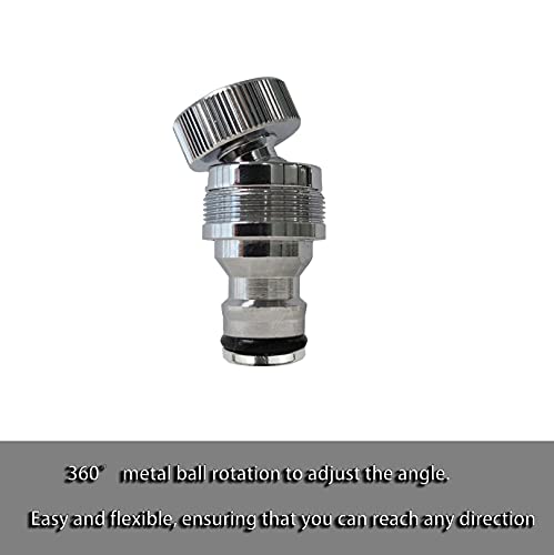 Dishwasher,Washer Snap Coupling Adapter,Shower Hose, Garden Hose(3/4GHT) Quick Connection, for Bathroom/Kitchen,Sink to Hose Adapter Faucet Hose, Sink Quick-fit Attachment (Quick-Connect)