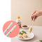 PYBBO Chopsticks Reusable Dishwasher Safe, 9.63 inch/24.3cm Fiberglass Non-Slip Chop Sticks, Chinese/Japanese Chop Sticks for beginners, Sakura Chopsticks Colorful- 5 Pairs, 9.6 inch