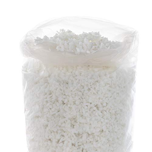 Linenspa Premium Shredded Memory Foam - Premium All White Craft Foam - Replacement Fill for Pillows, Bean Bags, Chairs, Dog Beds, Stuffed Animals, and Crafts, 2.5 Lbs
