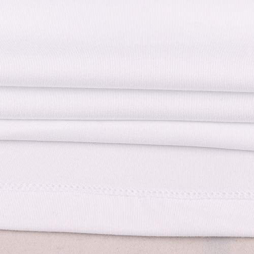 Muscle Alive Men Skinny Tight Compression Base Layer Short Sleeve T Shirt Bodybuilding Tops Polyester and Spandex, 9309 White, S