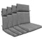 BOSSIMA Indoor Outdoor High Back Chair Cushions Replacement Patio Chair Seat Cushions Set of 4 (Olefin Light Grey)
