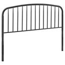 Modway Nova Modern Farmhouse Metal Queen Headboard in Black