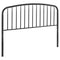 Modway Nova Modern Farmhouse Metal Queen Headboard in Black