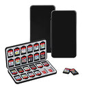 OLAIKE 24-Slot Switch Game Case Compatible with Nintendo Switch Game Cards, Portable Switch Game Cartridge Holder with 24 Game Card Slots and 24 Mirco SD Card Slots for Lite/OLED/NS Games, Black