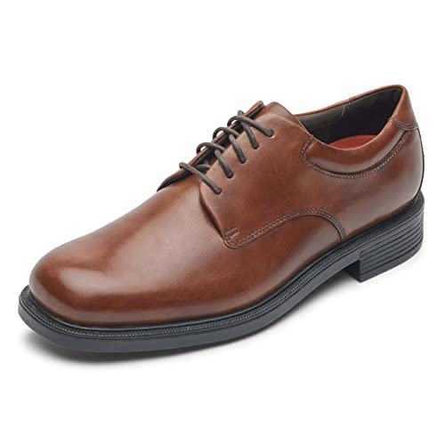 ROCKPORT Men's Margin Oxford, New Brown, 11 X-Wide