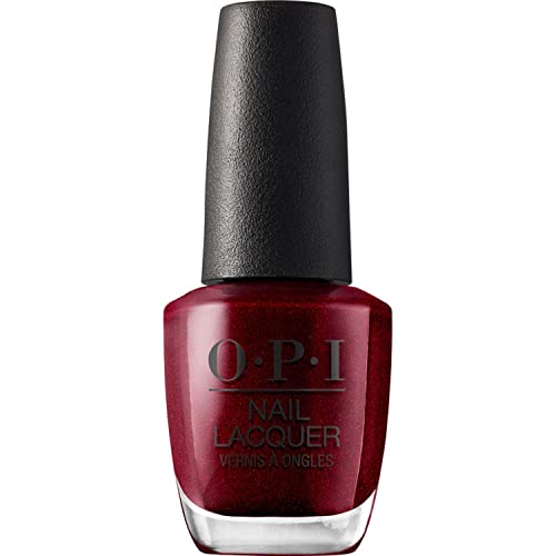 OPI Nail Lacquer, Up to 7 Days of Wear, Chip Resistant and Fast Drying Nail Polish, I'm Not Really a Waitress, 15ml