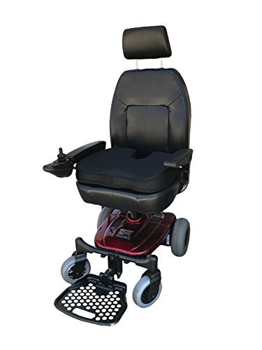 Orthopedic Seat Cushion Coccyx Extra Large Memory Foam Gel Sitting Pillow for Back Pain, Sciatica and Tailbone Relief - Perfect Fit for Office and Kitchen Chair, Wheelchair, Car, Truck (XL-Black)