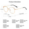 SOJOS Cat Eye Blue Light Blocking Glasses Hipster Metal Frame Women Eyeglasses She Young SJ5027 with Rose Gold Frame/Anti-blue light Lens