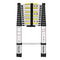 (12.5Ft/3.8M) Telescoping Ladders，EN131Standards Multi-Purpose Folding Aluminum Extension Ladder