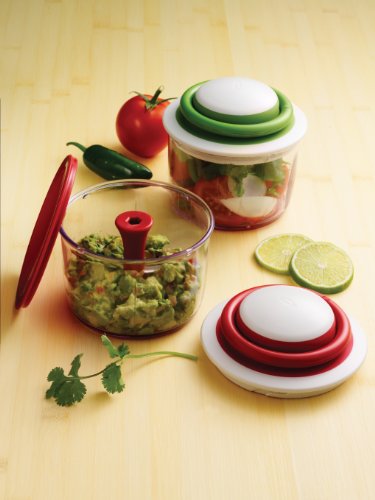 Chef'n VeggiChop Hand-Powered Food Chopper (Cherry)