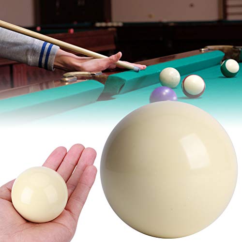 DEWIN White Billiard Ball, Pool Table Snooker Pool Cue Ball Snooker Pool Table Training Spot Cue Ball Standard 5.72cm 2 Pcs(White)