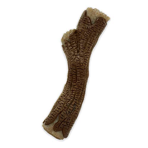 Nylabone Real Wood Stick Strong Dog Stick Chew Toy Maple Bacon X-Large/Souper (1 Count), Multi-Colored