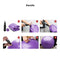 Reehut Anti-Burst Core Exercise Ball for Yoga, Balance, Workout, Fitness w/Pump (Purple, 55CM)