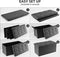 Mofish 15/30 inch Folding Storage Ottoman Bench,Storage Chest Footrest Step Stool with Padded Seat for Bedroom Hallway Living Room, End of Bed Storage Seat, Linen Fabric
