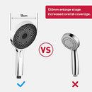 Decaura 3-Mode Handheld Shower Head with 150cm Shower Hose Brass Wall Elbow Bracket Soft Spray Luxury Massage (Chrome)