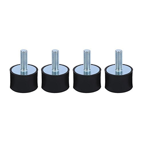 Yosoo 4Pcs M6 Rubber Mounts Shock Absorber Anti Vibration Silentblock Car Boat Bobbins