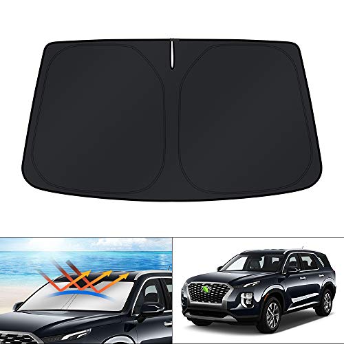 KUST Custom Fit Car Sun Shade for 2020-2023 2024 Hyundai Palisade Accessories Windshield Sunshade Window Shade Sun Visor Protector Foldable Blocks UV Rays Keep Your Car Cooler
