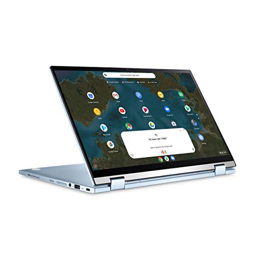 ASUS Chromebook Flip C433 2 in 1 Laptop, 14" Touchscreen FHD NanoEdge Display, Intel Core m3-8100Y Processor, 8GB RAM, 64GB eMMC Storage, Backlit Keyboard, Silver, Chrome OS, C433TA-AS384T