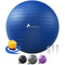 ROMIX Exercise Ball, 65cm Anti-Burst Extra Thick Birthing Ball with Pump, Fitness Swiss Yoga Ball for Pregnancy Labour Balance Stability Pilates Workout Gym Core Physical Therapy Home Office - Blue