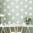 BBTO Daisy Wall Decal Flower Vinyl Wall Decals Daisy Decals Floral Decals Peel and Stick Daisy Stickers for Kids Nursery Wall Art Bedroom Living Room