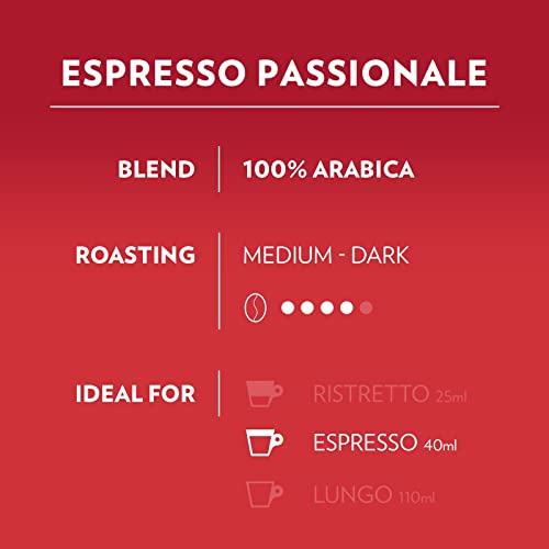 Lavazza A Modo Mio Espresso Passionale Coffee Capsules - 16 Pods