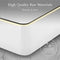 Luxsuite Bathroom Basin Bathroom Sink Vessel Washing Basin Vanity Hand Wash Bowl Above Counter Bath Toilet Countertop Rectangle Ceramic Basin White 48x37cm