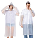 Raincoats EVA Rain Ponchos for Adults Reusable 2 Pack, Rain Coats with Hood for Women Men Travel Hiking Theme Park Camping Clear