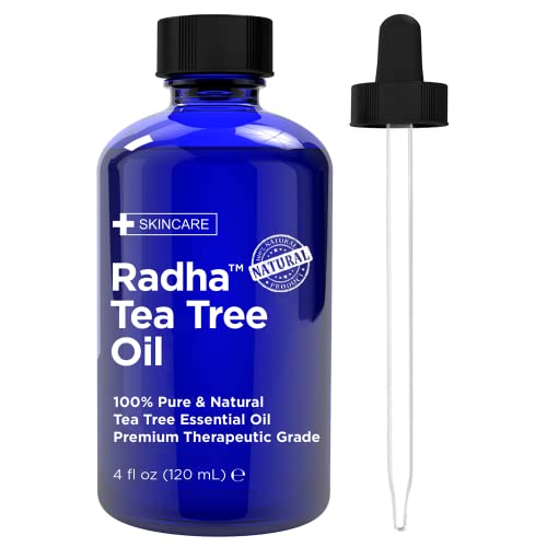 Radha Beauty Tea Tree Essential Oil 4 oz - 100% Pure Therapeutic Grade