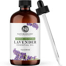 NaturoBliss Lavender Essential Oil, 100% Pure Therapeutic Grade, Premium Quality Lavender Oil, 4 fl. Oz - Perfect for Aromatherapy and Relaxation