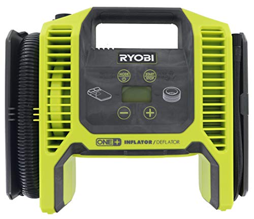 Ryobi Portable air Compressor for Car Tires, 12V DC Air Compressor tire inflator Pump, 150 PSI with Emergency LED Flashlight for Car, Motorcycles, Bicycles,Inflatables
